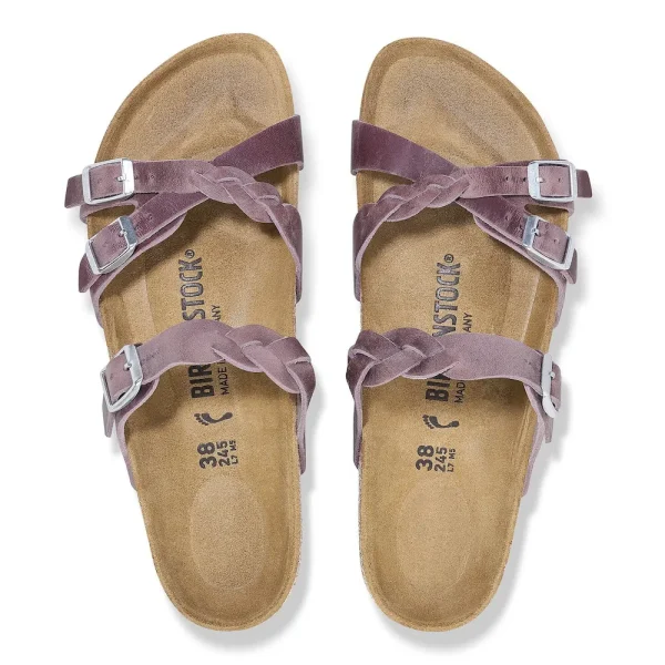 Franca Braided Oiled Leather Lavender - Image 5