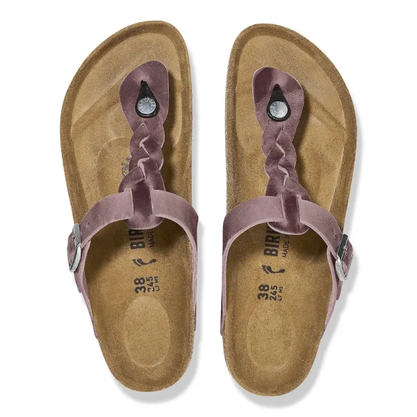 Gizeh Braided Oiled Leather Lavender - Image 5