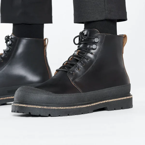Prescott Lace Men Oiled Leather Black - Image 3