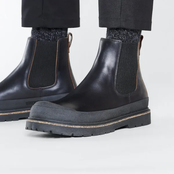 Prescott Slip On Men Oiled Leather Black - Image 3