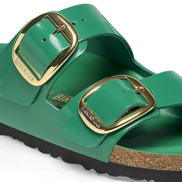 Arizona Big Buckle Natural Leather Patent High Shine Digital Green - Image 8