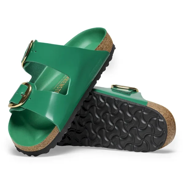 Arizona Big Buckle Natural Leather Patent High Shine Digital Green - Image 4