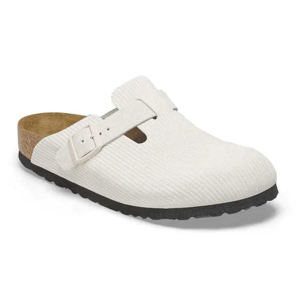 Boston Suede Embossed Corduroy Antique White