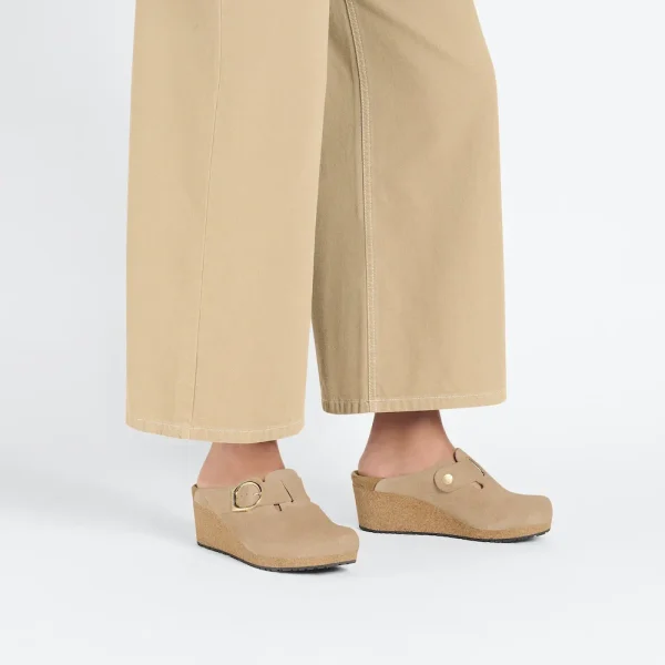Fanny Ring-Buckle Suede Leather Warm Sand - Image 2