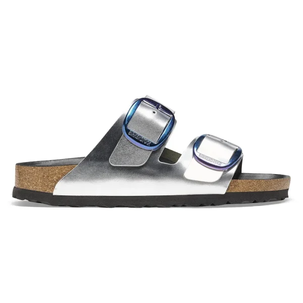 Arizona Big Buckle Natural Leather Metallic Silver - Image 7