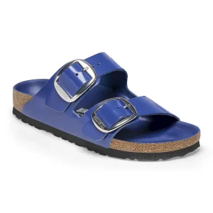 Arizona Big Buckle Natural Leather Patent High-Shine Cobalt