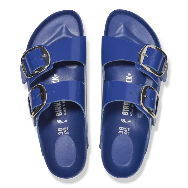 Arizona Big Buckle Natural Leather Patent High-Shine Cobalt - Image 5