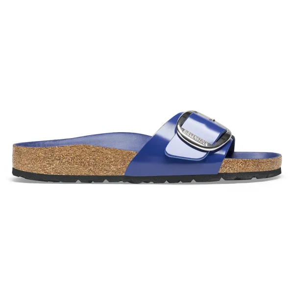 Madrid Big Buckle Natural Leather Patent High-Shine Cobalt - Image 7