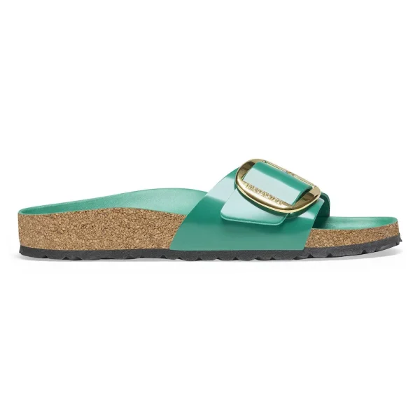 Madrid Big Buckle Natural Leather Patent High Shine Digital Green - Image 5
