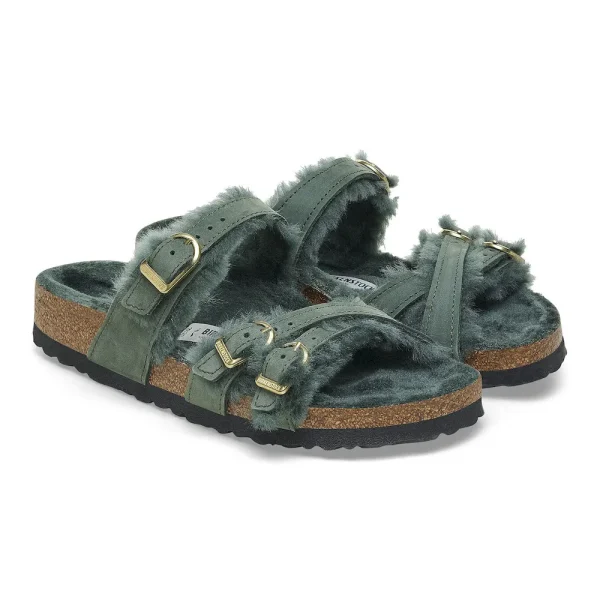 Franca Shearling Nubuck Leather Thyme - Image 4