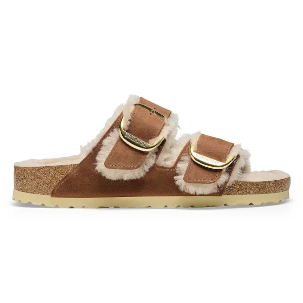 Arizona Big Buckle Shearling Oiled Leather Cognac - Image 7