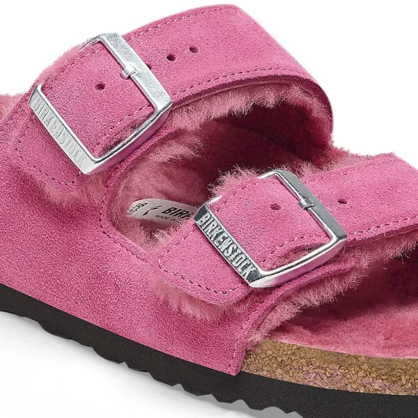 Arizona Shearling Suede Leather Fuchsia Tulip - Image 8