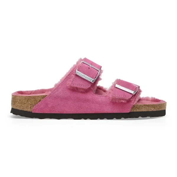 Arizona Shearling Suede Leather Fuchsia Tulip - Image 7