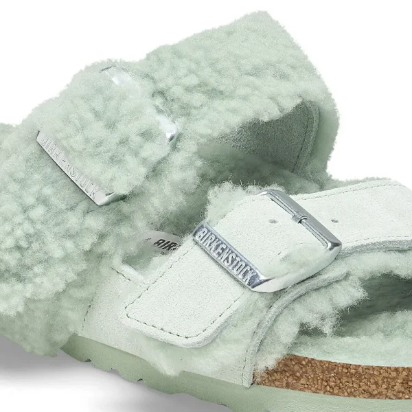 Arizona Teddy Split Suede Leather-Shearling Matcha - Image 8