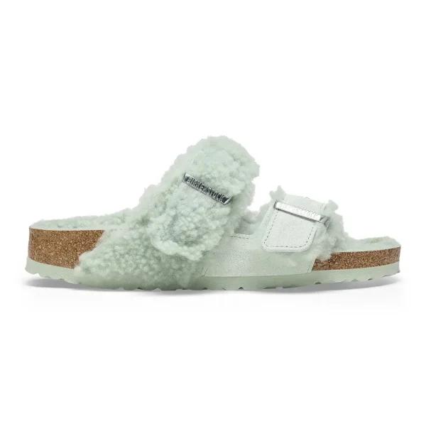 Arizona Teddy Split Suede Leather-Shearling Matcha - Image 7