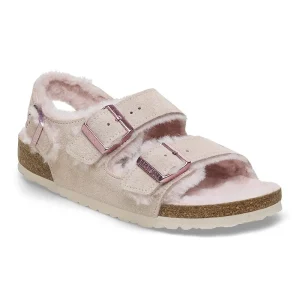 Milano Suede Shearling Suede Leather-Shearling Light Rose