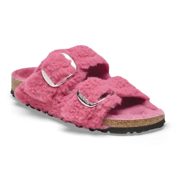 Arizona Big Buckle Shearling Fuchsia Tulip