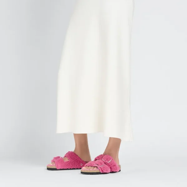 Arizona Big Buckle Shearling Fuchsia Tulip - Image 2