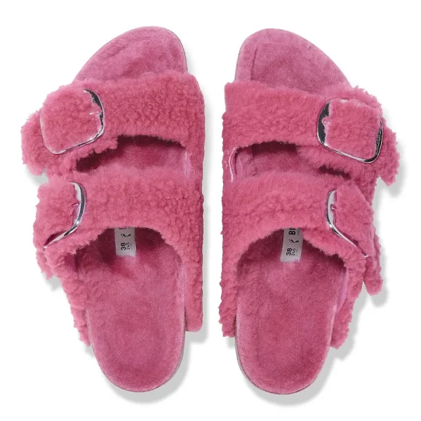 Arizona Big Buckle Shearling Fuchsia Tulip - Image 5