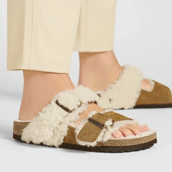 Arizona Teddy Split Suede Leather-Shearling Mink - Image 3