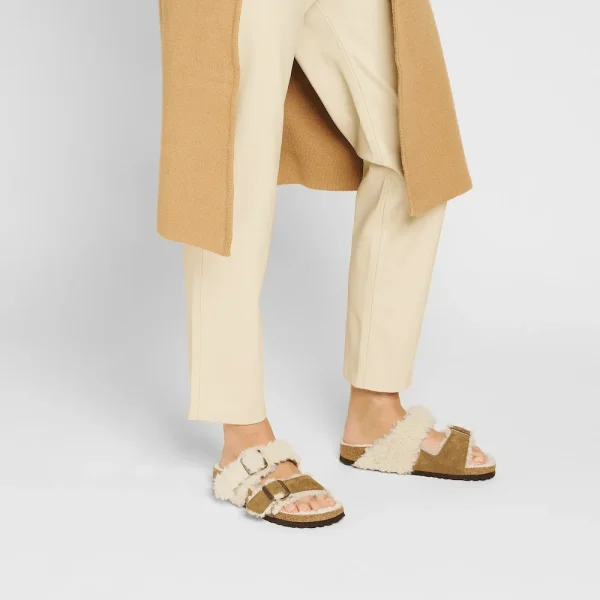 Arizona Teddy Split Suede Leather-Shearling Mink - Image 2