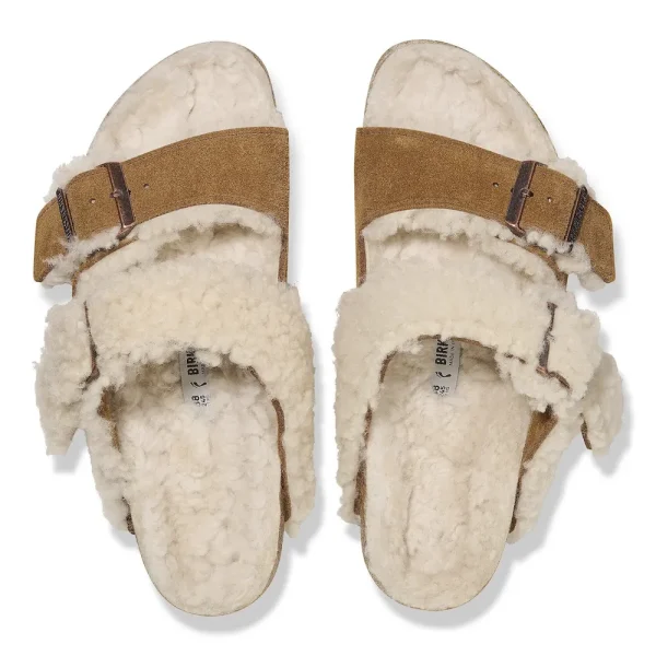 Arizona Teddy Split Suede Leather-Shearling Mink - Image 5