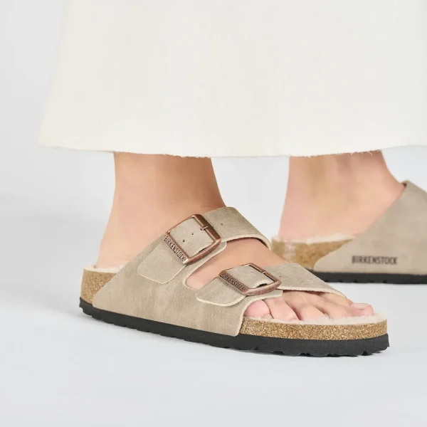 Arizona Shearling Synthetics Desert Dust Gray Taupe - Image 4