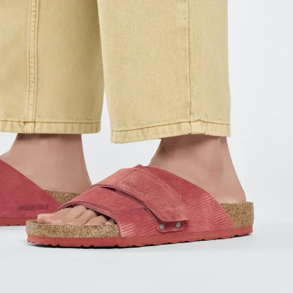 Kyoto Suede Embossed Corduroy Sienna Red - Image 3