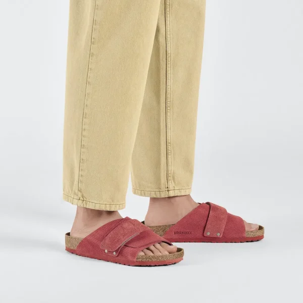 Kyoto Suede Embossed Corduroy Sienna Red - Image 2