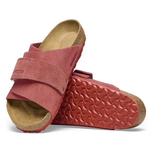Kyoto Suede Embossed Corduroy Sienna Red - Image 4