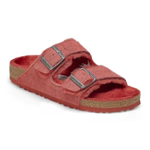 Arizona Shearling Suede Leather Sienna Red