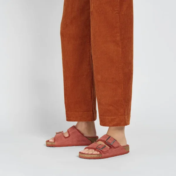 Arizona Shearling Suede Leather Sienna Red - Image 2