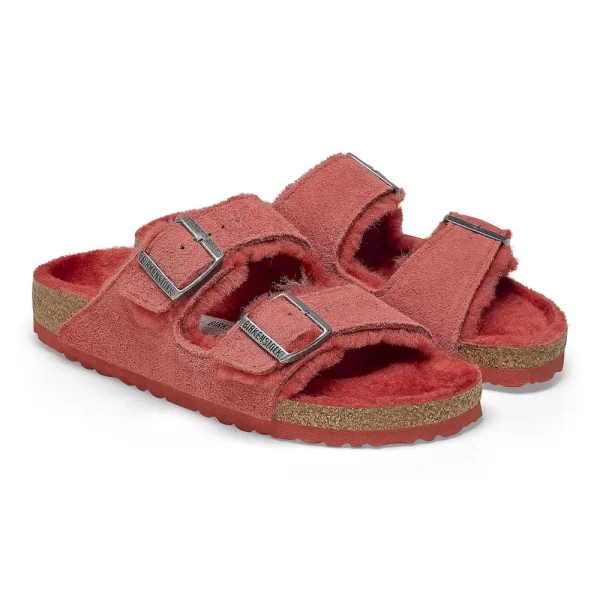 Arizona Shearling Suede Leather Sienna Red - Image 6