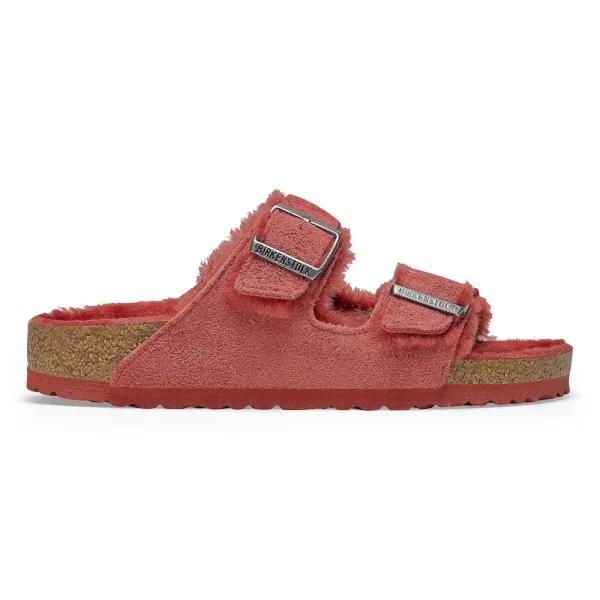 Arizona Shearling Suede Leather Sienna Red - Image 7