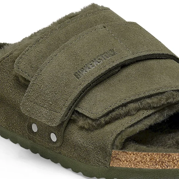 Kyoto Shearling Suede Leather Thyme - Image 8