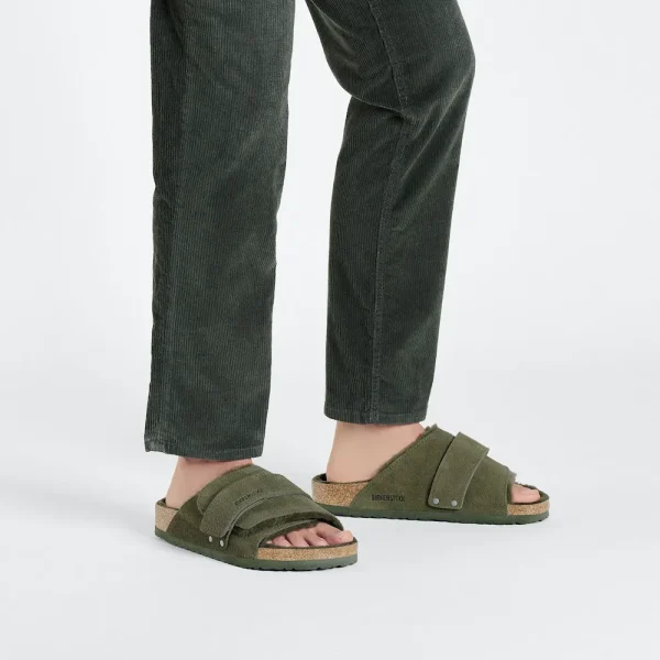 Kyoto Shearling Suede Leather Thyme - Image 2