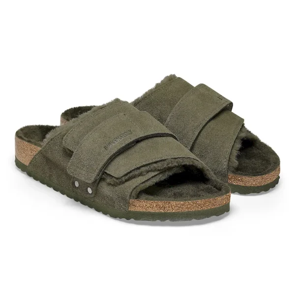 Kyoto Shearling Suede Leather Thyme - Image 6