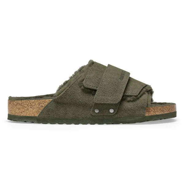 Kyoto Shearling Suede Leather Thyme - Image 7