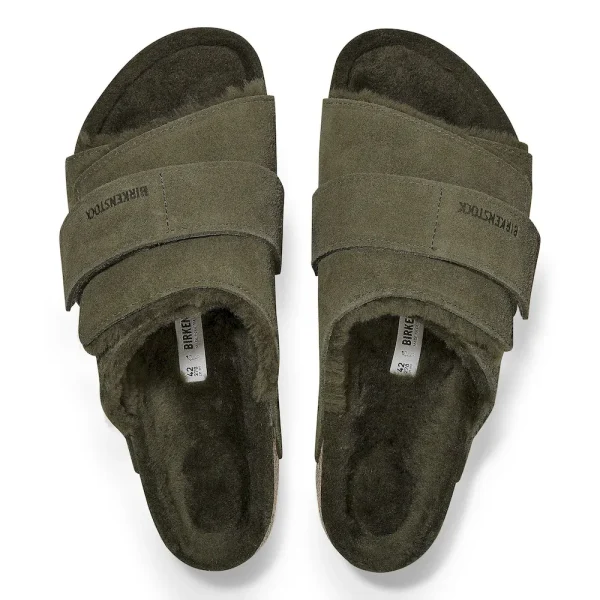 Kyoto Shearling Suede Leather Thyme - Image 5