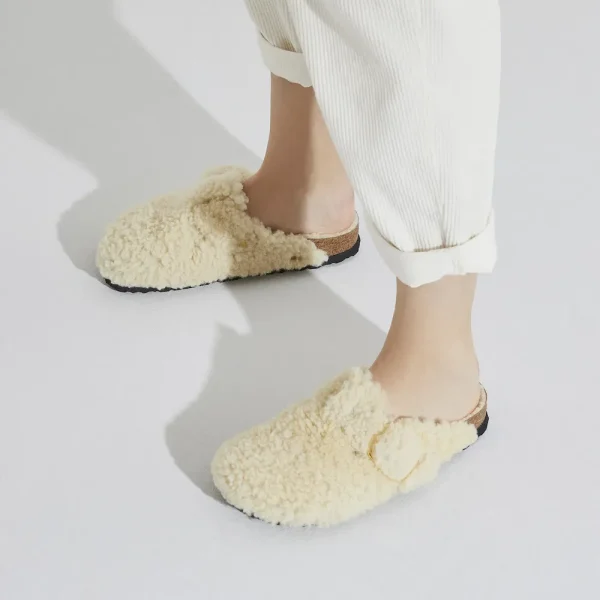 Boston Big Buckle Shearling Teddy Eggshell - Image 3