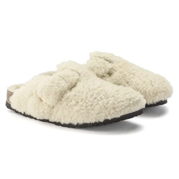 Boston Big Buckle Shearling Teddy Eggshell - Image 6