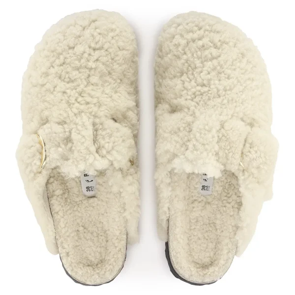 Boston Big Buckle Shearling Teddy Eggshell - Image 5