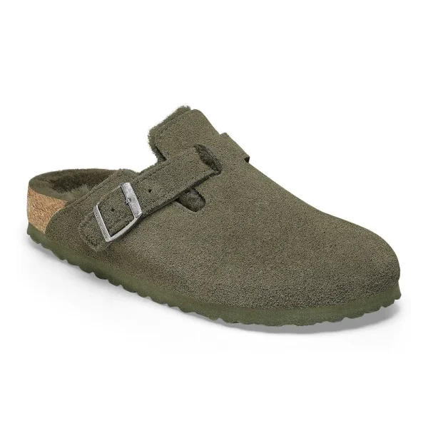 Boston Shearling Suede Leather Thyme
