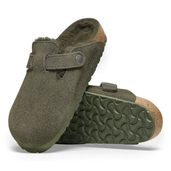 Boston Shearling Suede Leather Thyme - Image 4