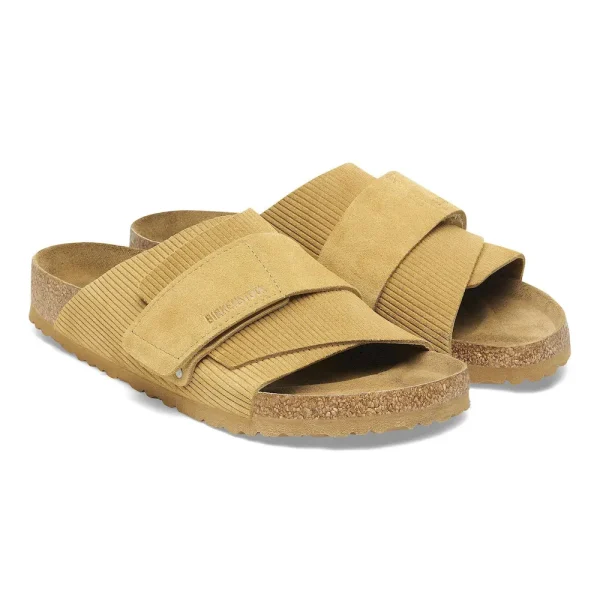 Kyoto Suede Embossed Corduroy Cork Brown - Image 4
