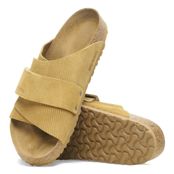 Kyoto Suede Embossed Corduroy Cork Brown - Image 2