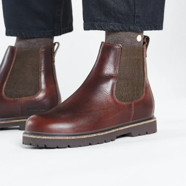 Highwood Slip On Men Leather Chocolate - Image 3