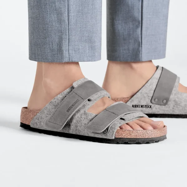 Uji Natural Leather-Felt Light Gray - Image 3
