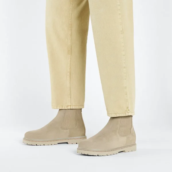 Highwood Slip On Men Suede Leather Taupe - Image 2