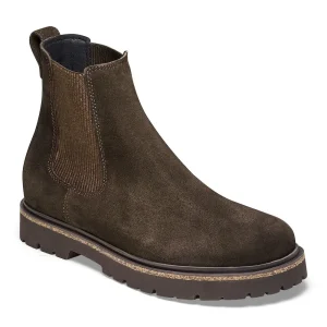 Highwood Slip On Women Suede Leather Mocha